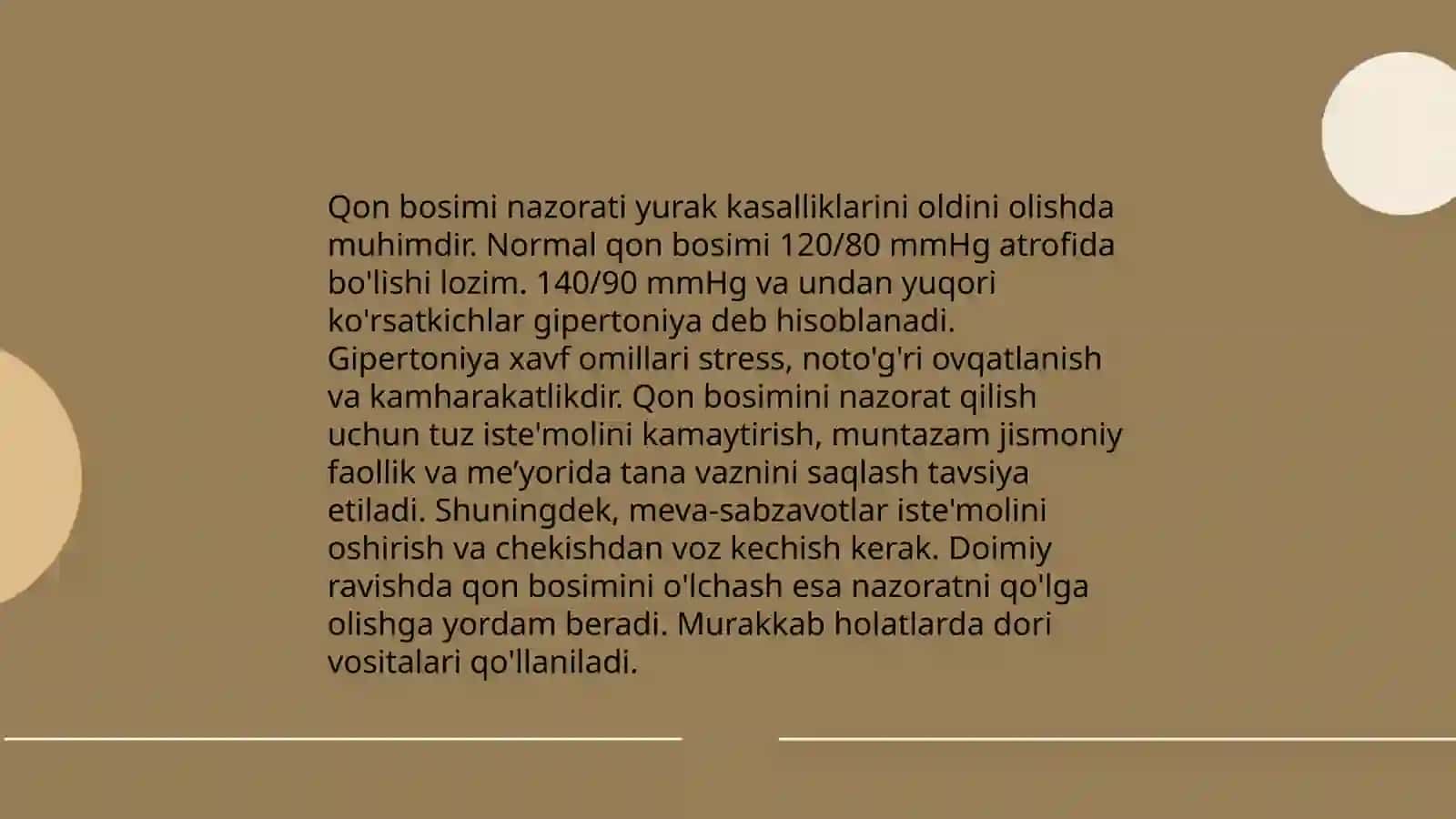 Yurak qon tomir kasalliklari bilan kasallangan bemorlarning parvarishi va nazorati 4