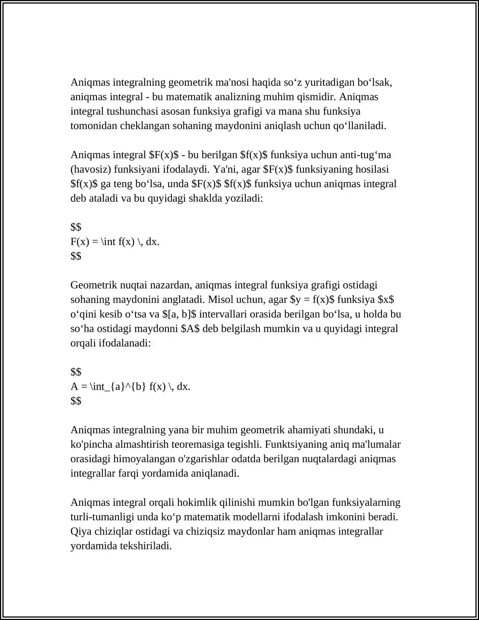 ANIQMAS INTEGRAL 4