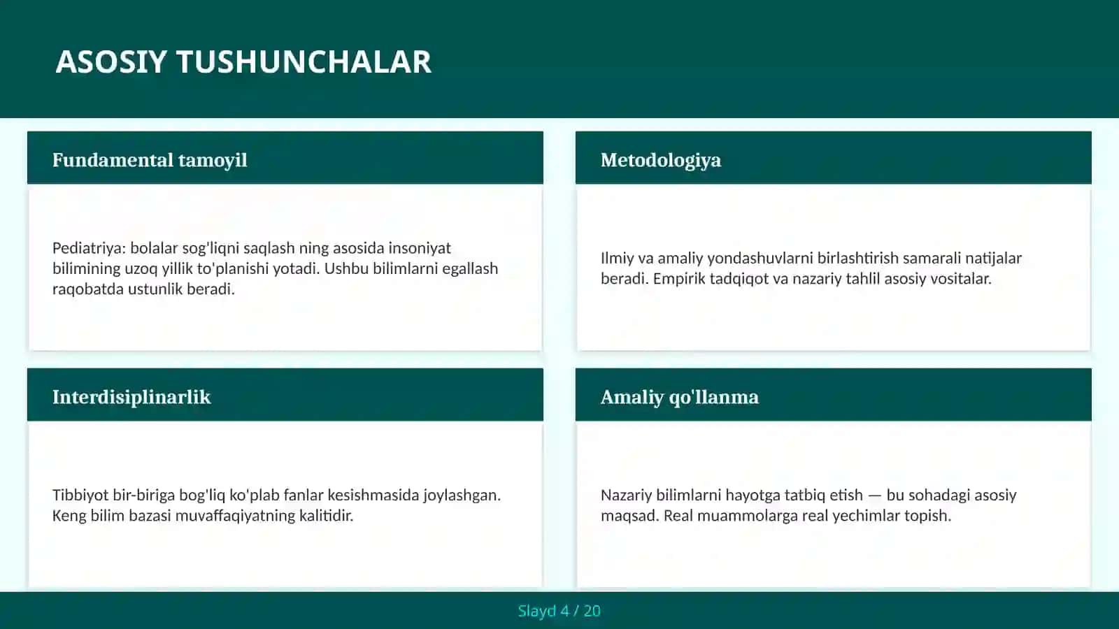 Pediatriya: bolalar sog'liqni saqlash 4