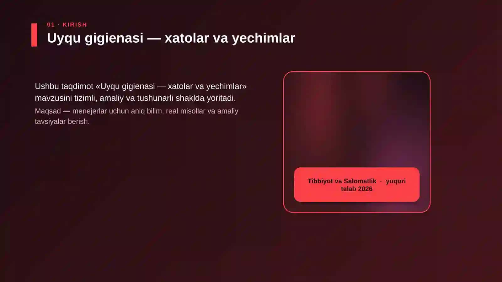 Uyqu gigienasi — xatolar va yechimlar 4