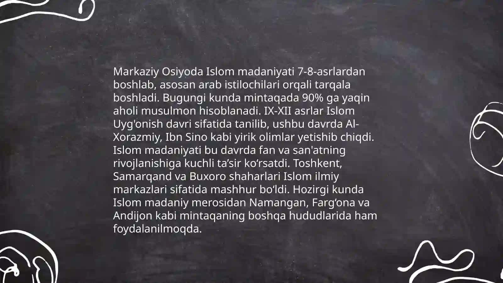 Islom dinining Markaziy Osiyoga kirib kelishi va kitobatchilik ishi Yunon madaniyatini Yevropaga tanitishda musulmon olimlarning roli 4