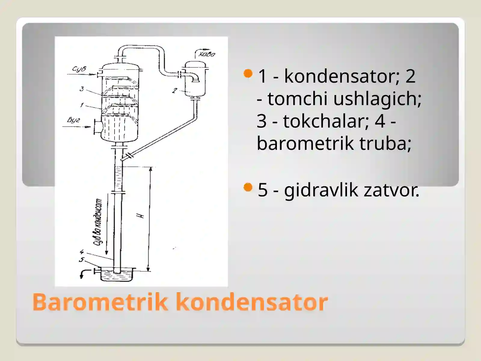 Конденсациялаш.Конденсаторлар турлари 4
