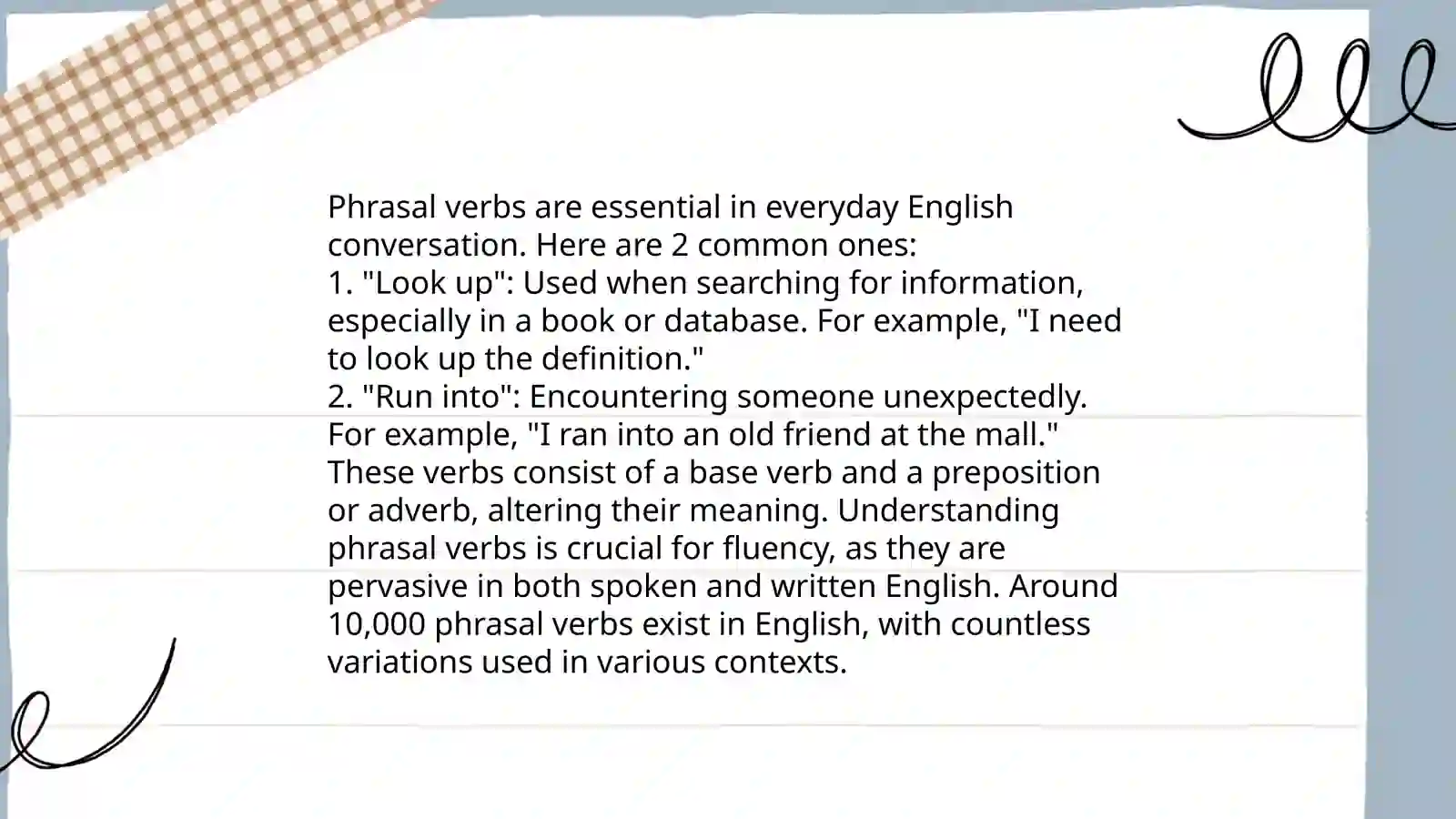 Phrasal verbs 4