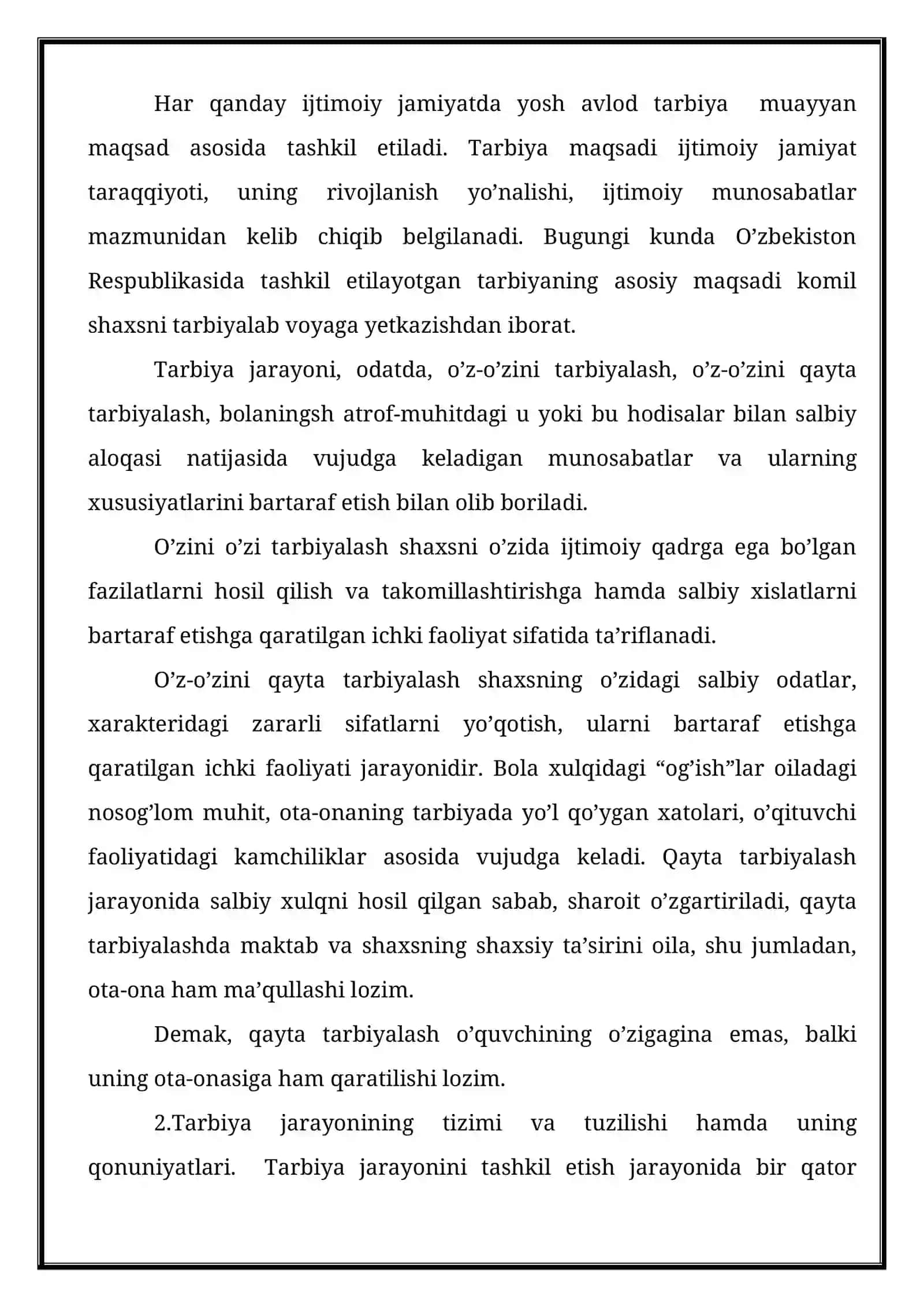 Tarbiya fanini o'qitishning ilmiy, diniy, badiiy va falsafiy asoslari 4