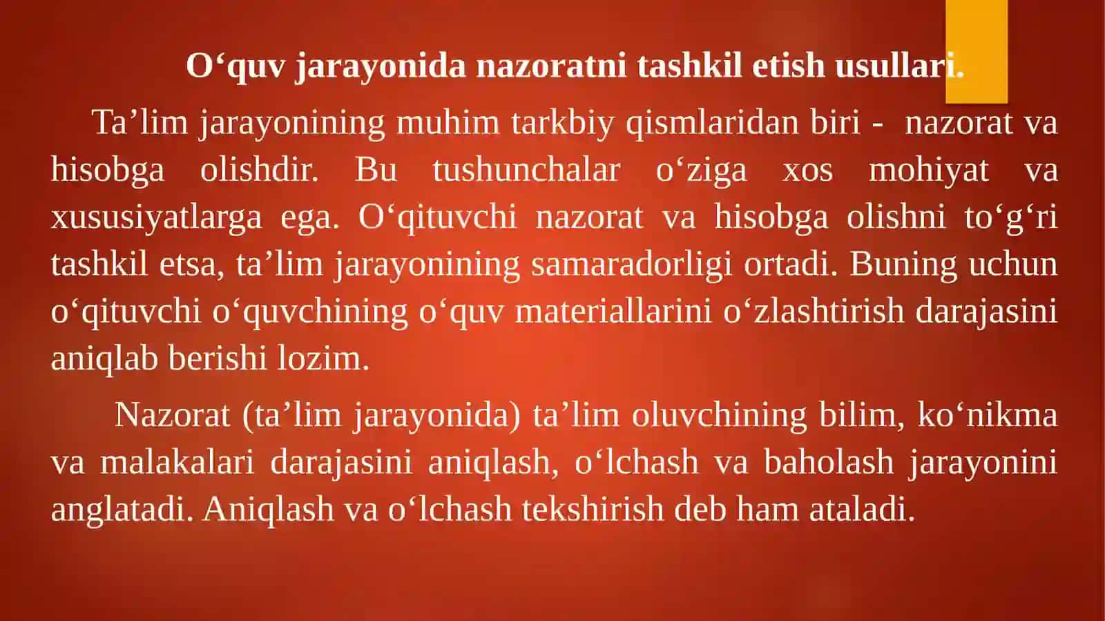 Nazorat qilish 4