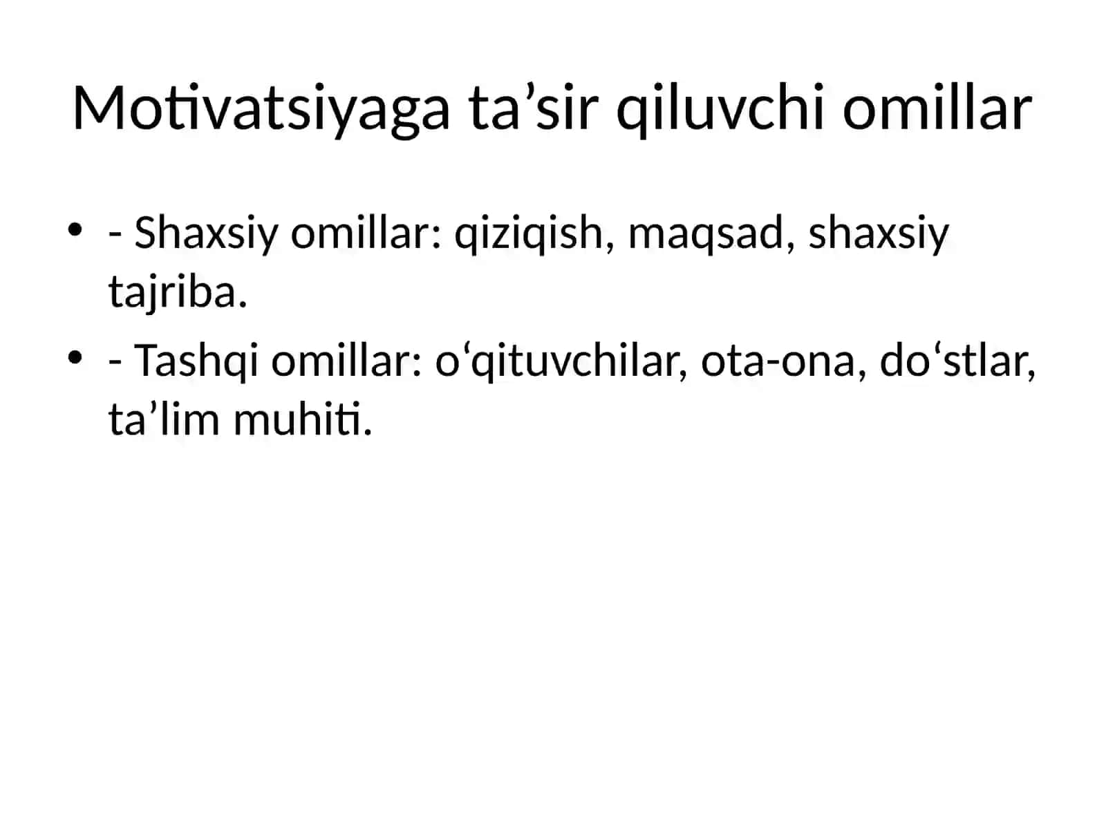 O‘quv Motivatsiyasi va Uni Boshqarish Muammosi 4