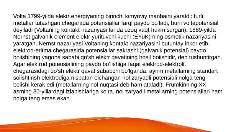 GALVANIK ELEMENTLAR ELEKTR YURITUVCHI KUCHI VA UNI ANIQLASH 4