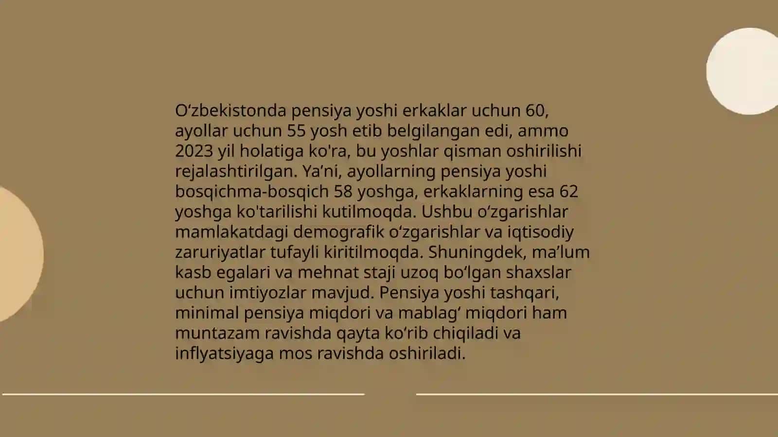 Pensiya ta'minoti boʻyicha ishni tashkil etishni tavsiflang 4