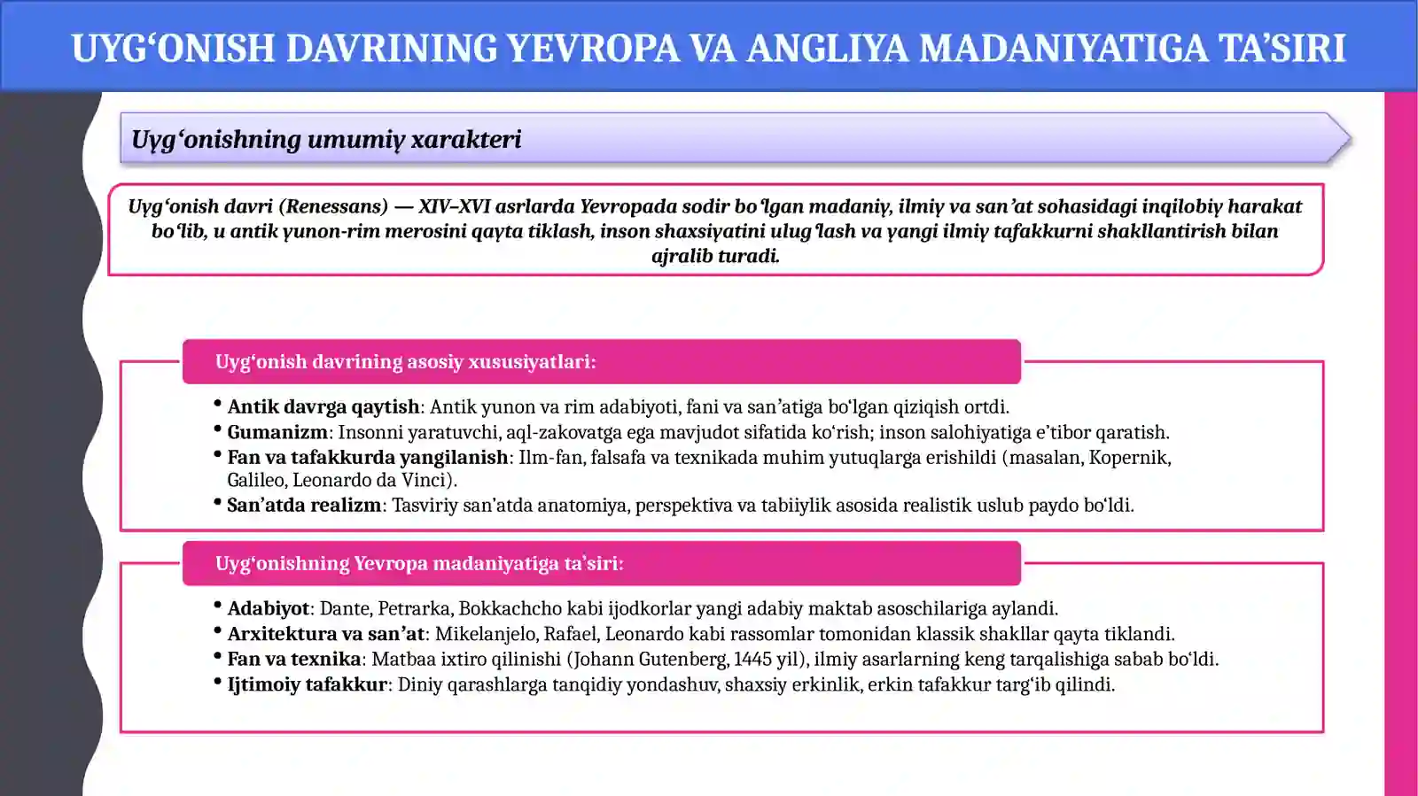 Angliyada Uygʻonish davri 4