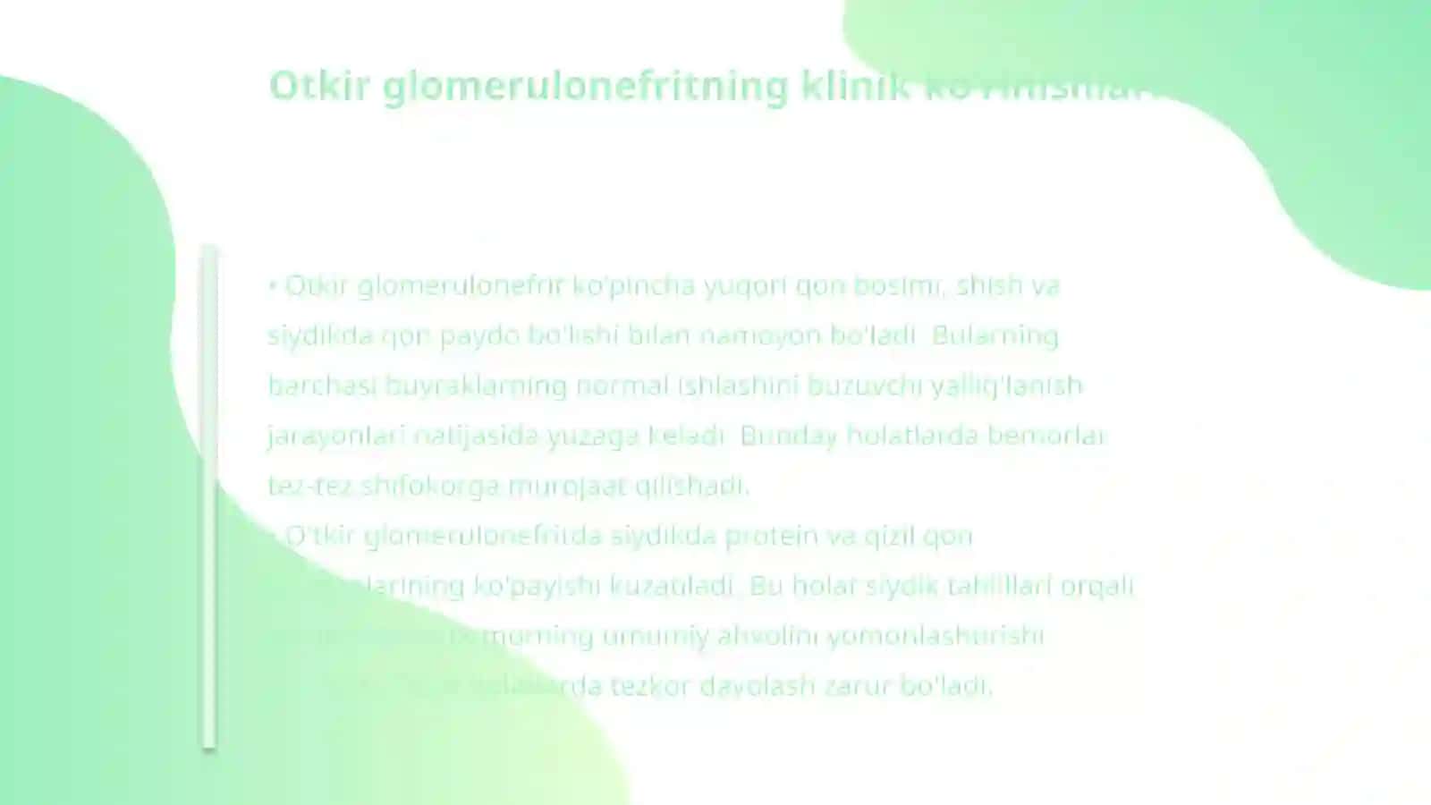 Otkir va surunkali glomerulonefrit 4