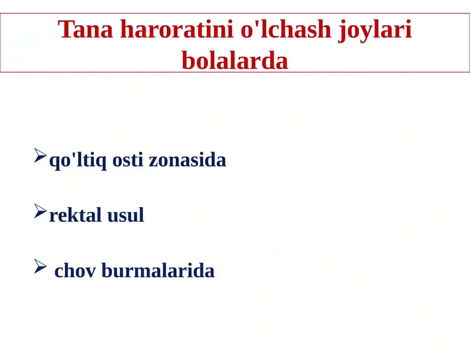 BOLALARDA GIPERTERMIK SINDROM TA'RIF 4