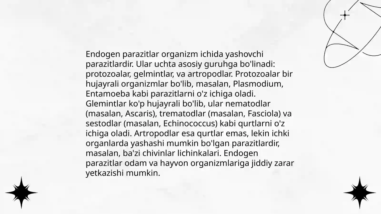 Endogen parazitlar kasalliklari 4