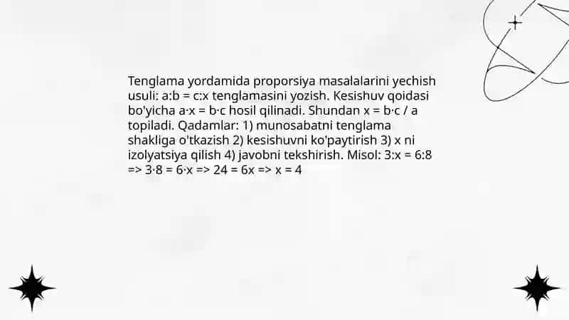Nisbiy miqdorlarni hisoblash boʻyicha masalalar yechish 4