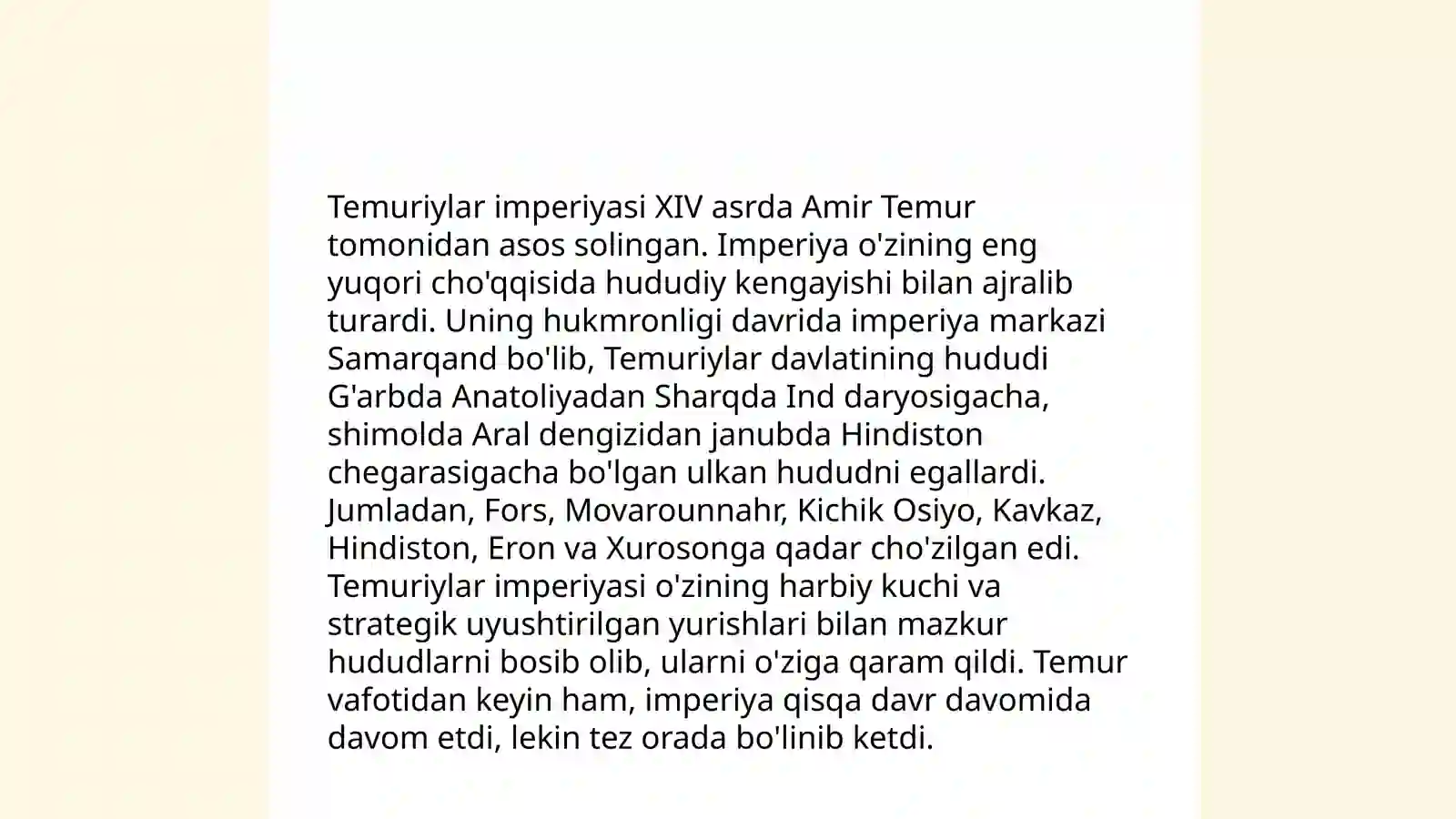 Temuriylar imperiyasi 4