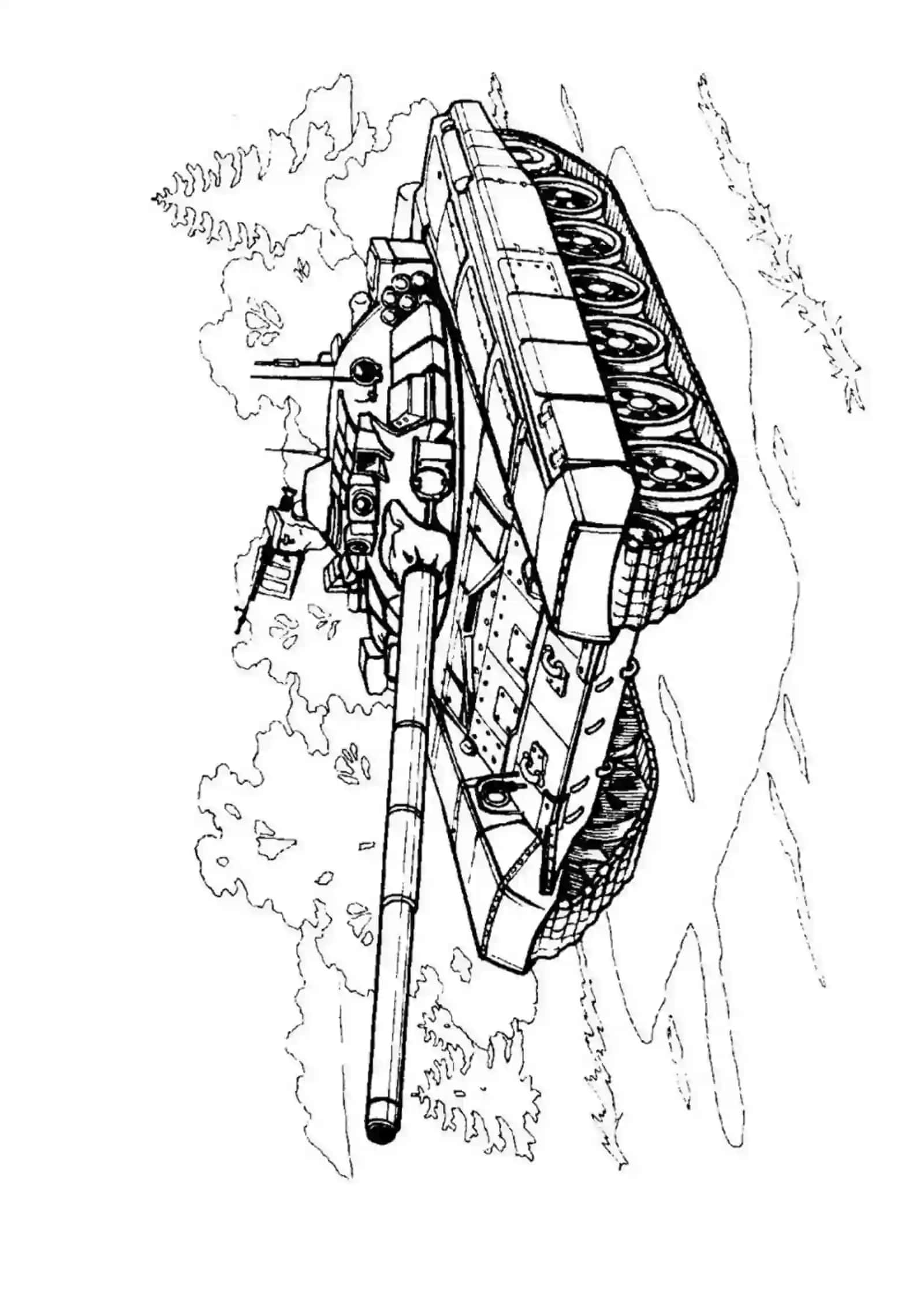 Bolalar uchun Tank "Raskraski" 4-to'plam 4