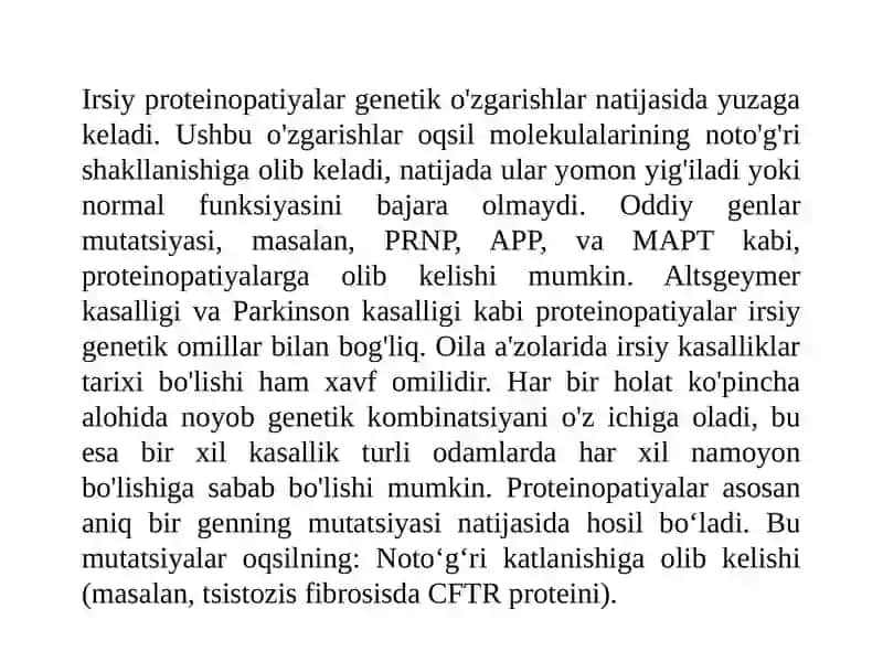 Irsiy proteinpatiyalar 4