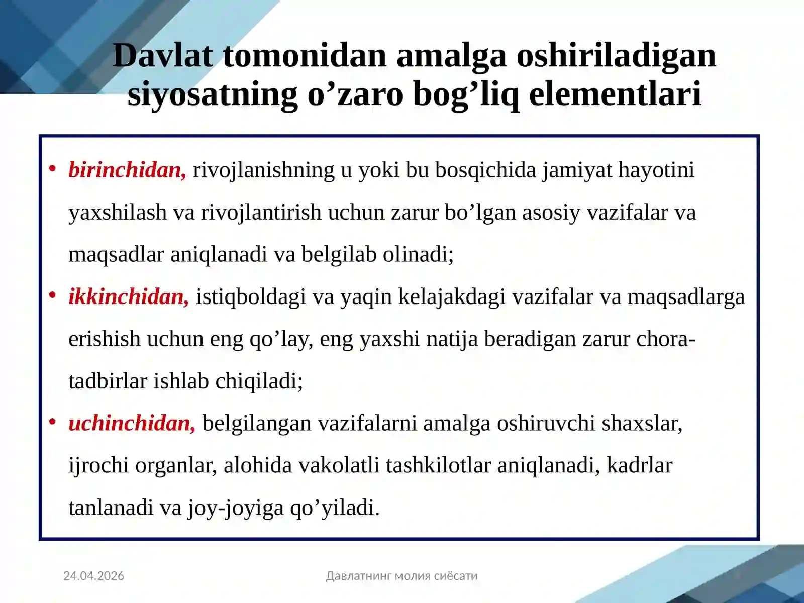 DAVLAT MOLIYASI 4