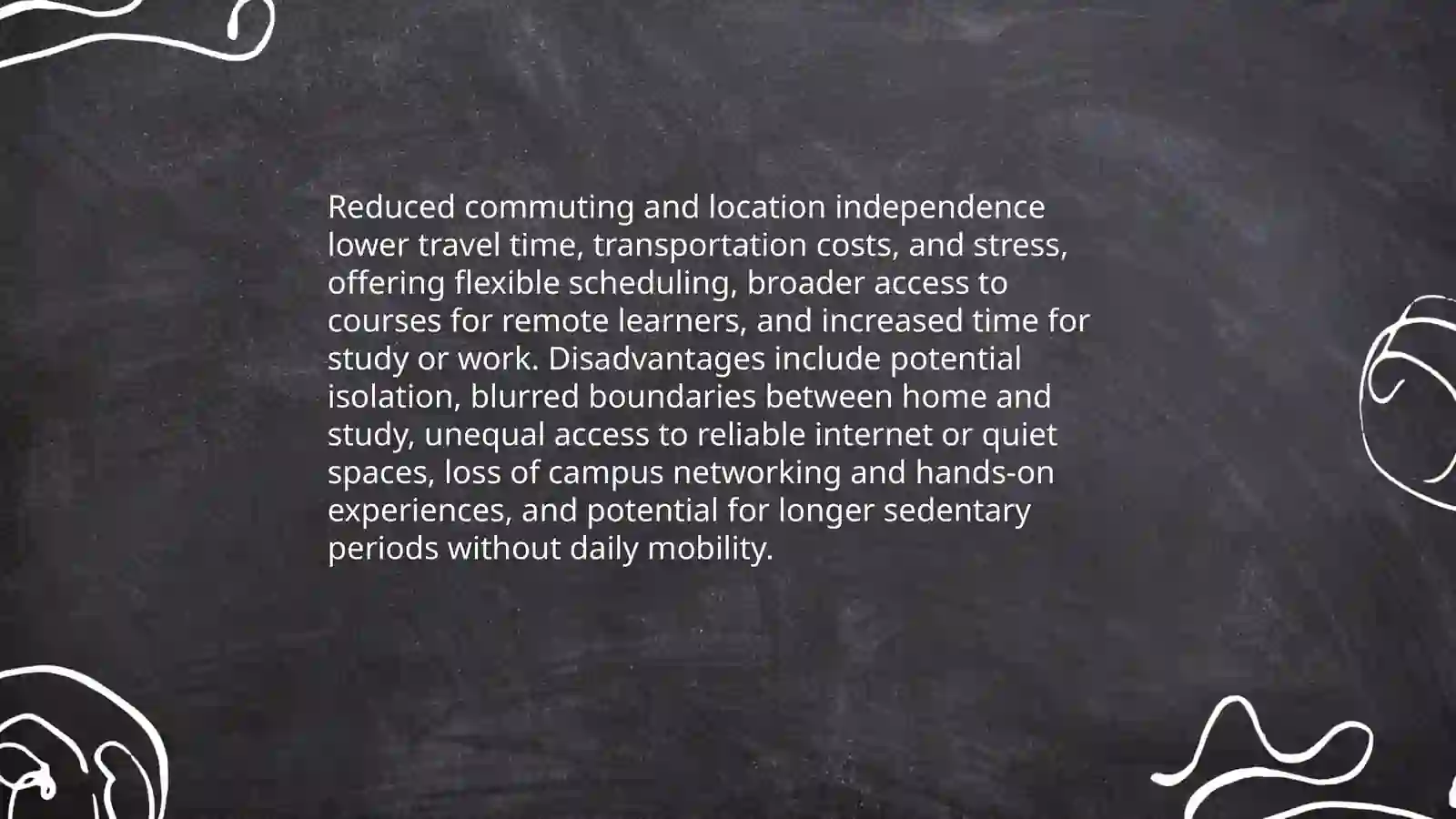 Distance learning advantages and disadvantages sides 4