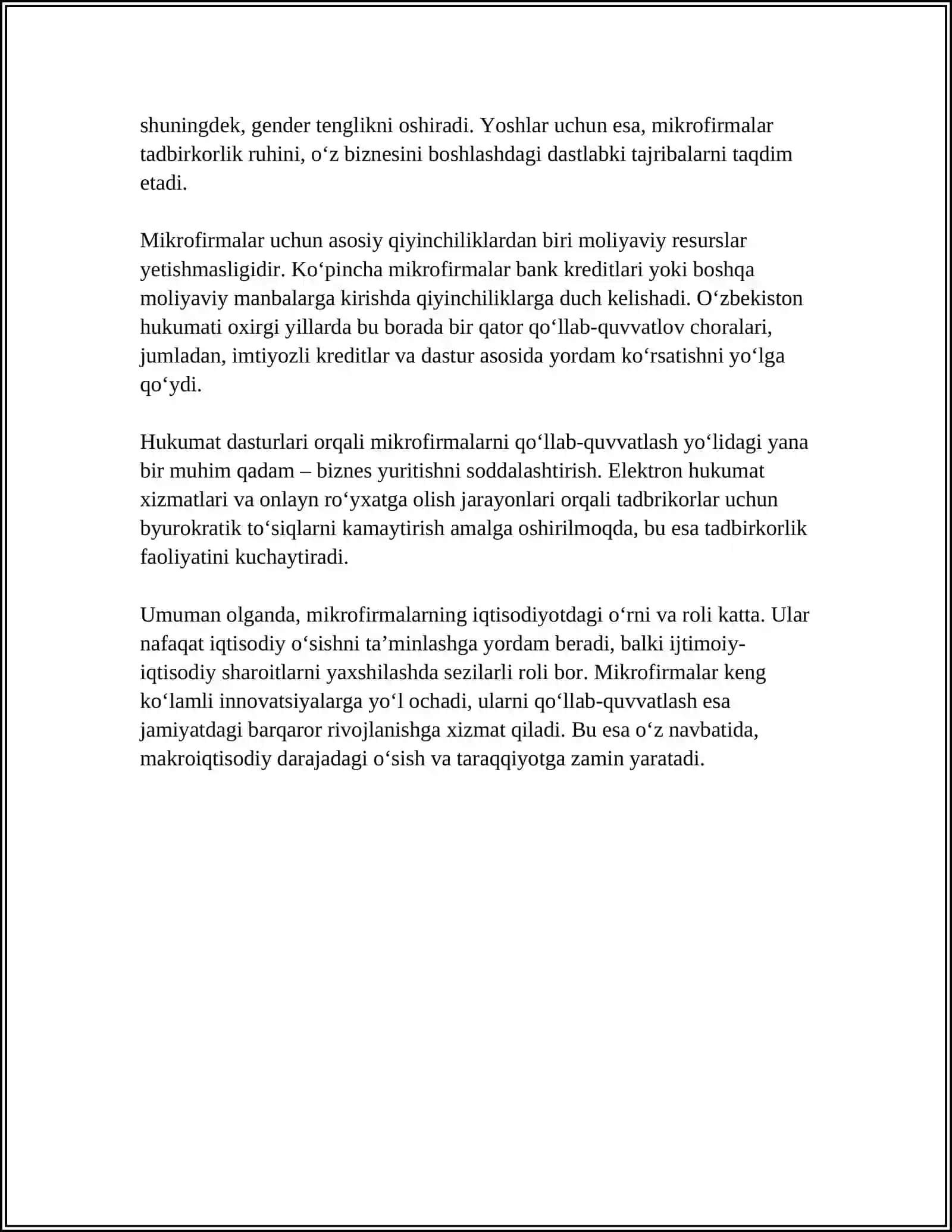 MIKROFIRMALAR VA KICHIK KORXONALAR 4