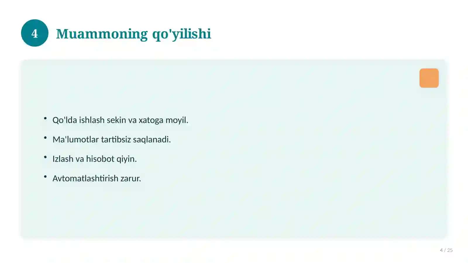 SHIFOXONA MA’LUMOTLARI UCHUN DASTUR ILOVASI 4