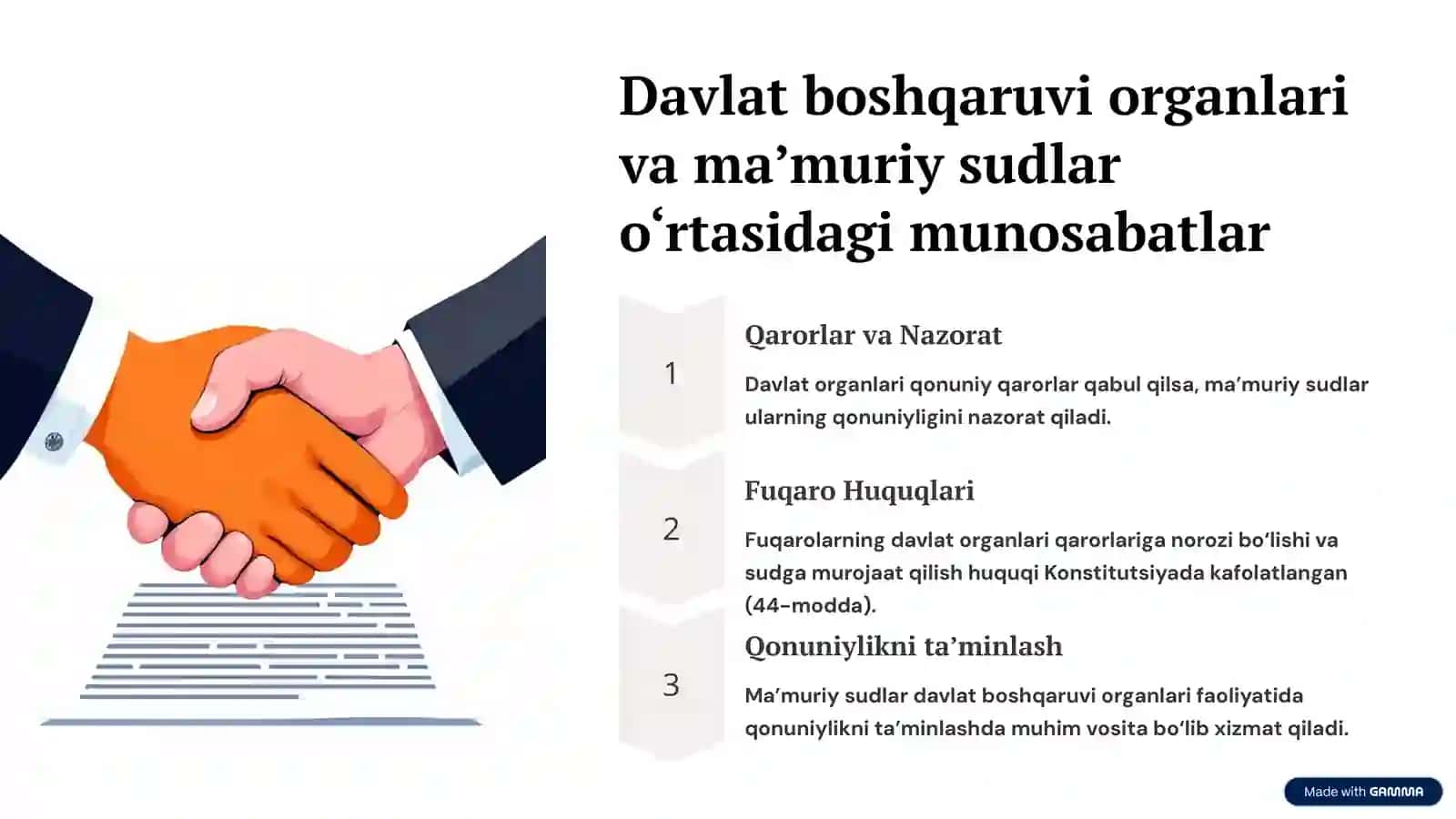 Ma’muriy huquq sub’ekti sifatida davlat boshqaruvi organlari (ma’muriy organlar) va ma’muriy sudlar 4