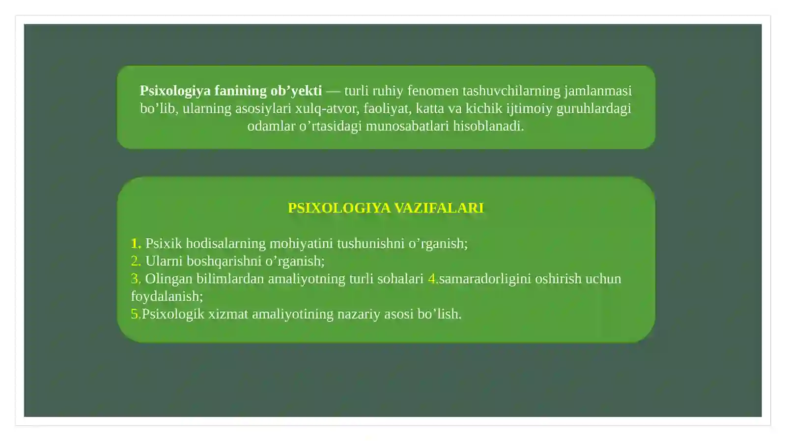 Psixologiya va vazifalari 4