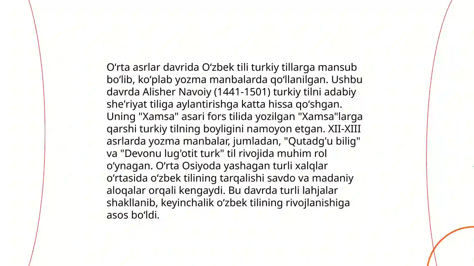 Oʻzbek tilining taraqqiyot bosqichlari 4