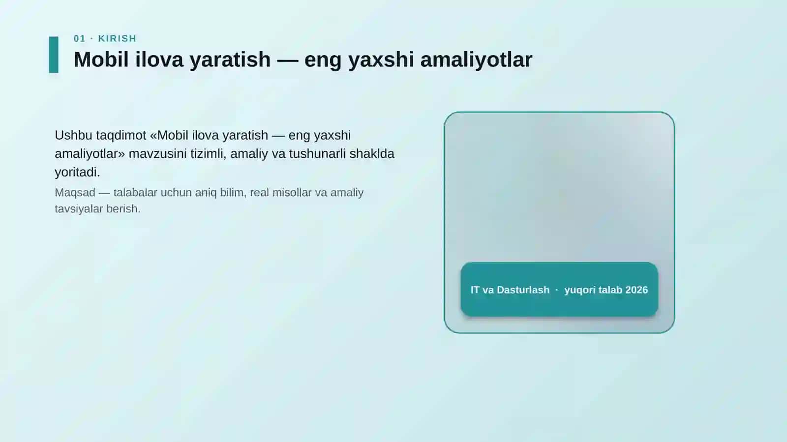 Mobil ilova yaratish — eng yaxshi amaliyotlar 4