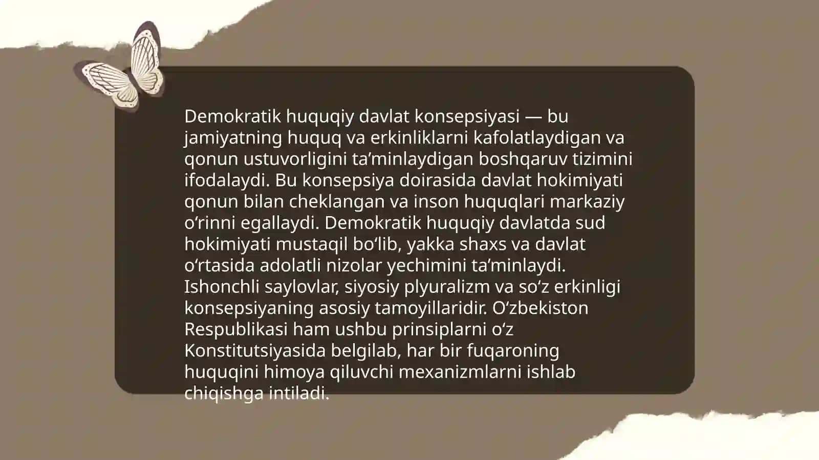 Oʻzbekistonda qonun ustuvorligini ta'minlashning demokratik asoslari 4