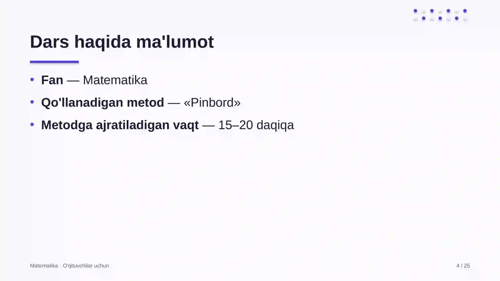 matematika darslarida pinbord metodidan foydalanish 2208 4