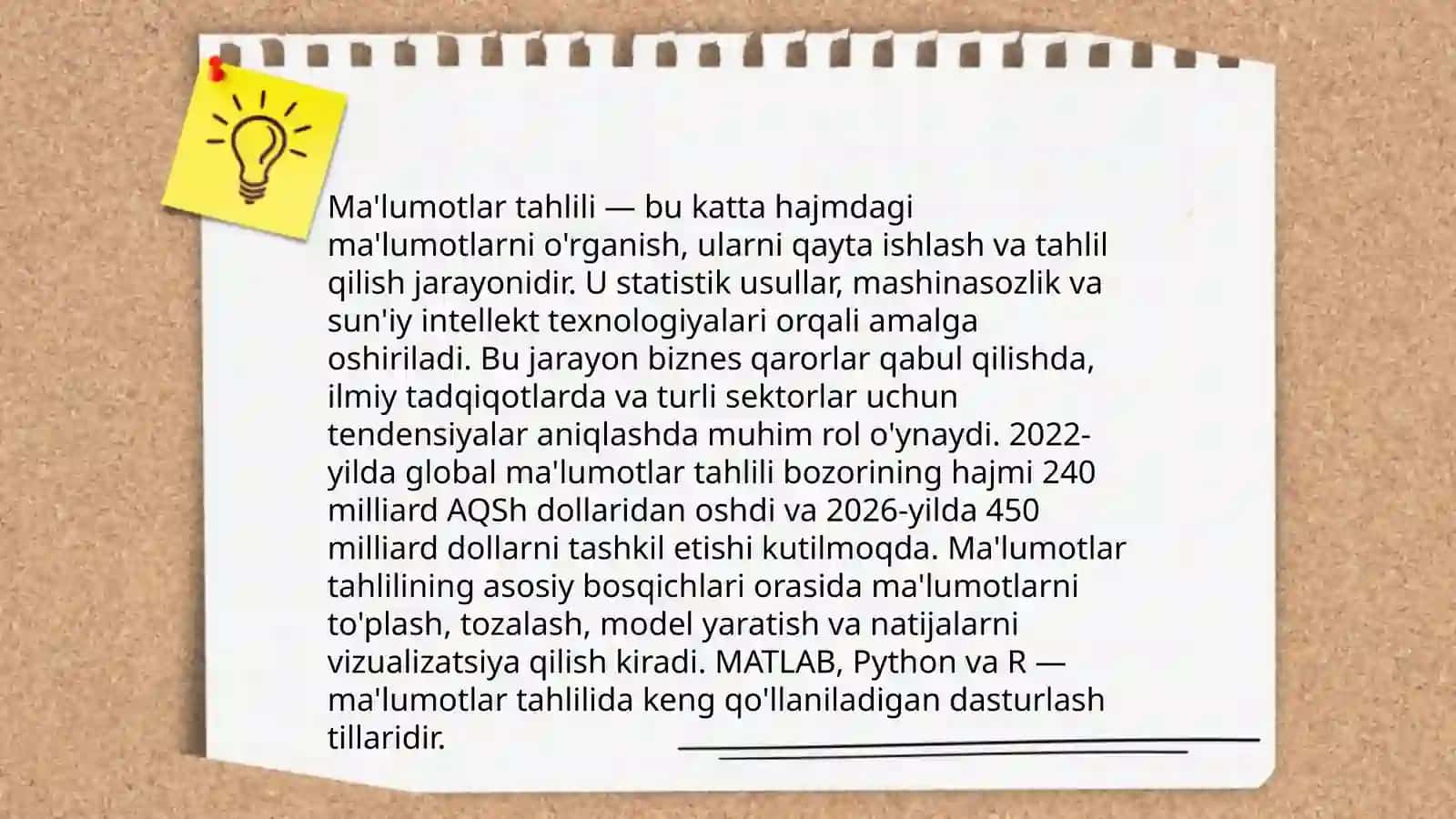 Maʼlumotlar bilan ishlash 4