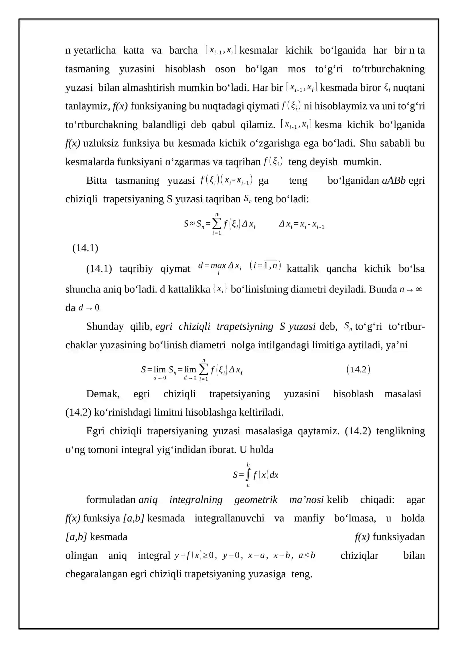 Sonli usullar {karrali integrallar} 4