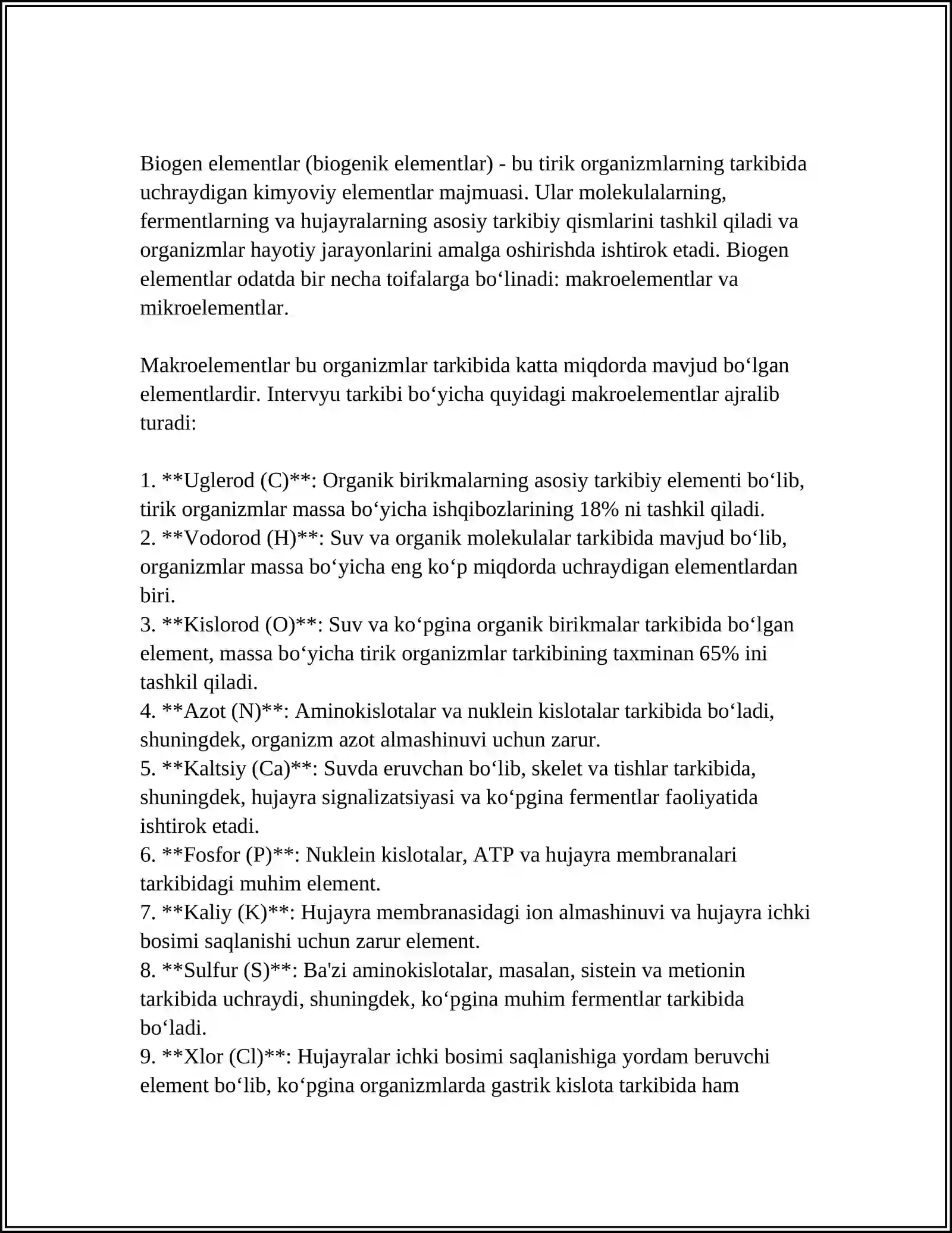 BIOGEN ELEMENTLAR 4