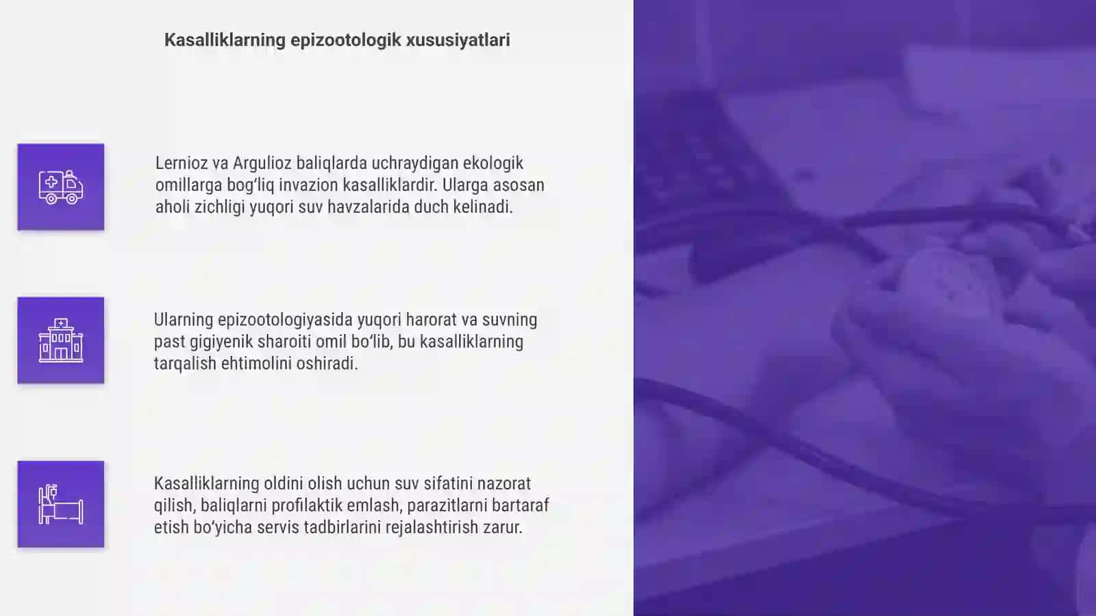 Lernioz va Argulioz kasalliklari: epizootologiyasi, davolash va oldini olish chora-tadbirlari 4