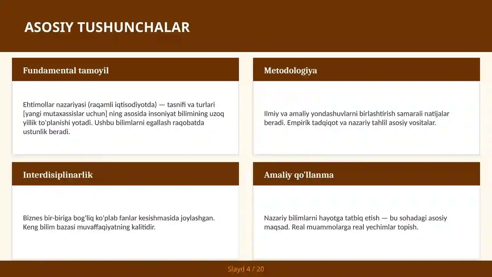 Ehtimollar nazariyasi (raqamli iqtisodiyotda) — tasnifi va turlari [yangi mutaxassislar uchun] 4