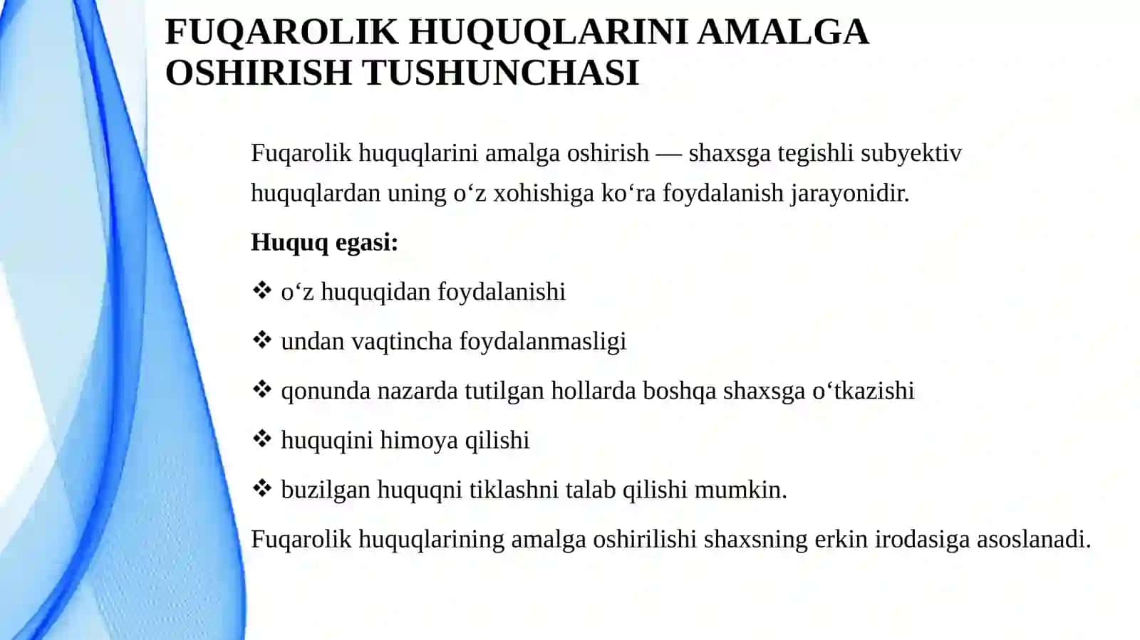 FUQAROLIK HUQUQLARINI AMALGA OSHIRISH VA HIMOYA QILISH 4