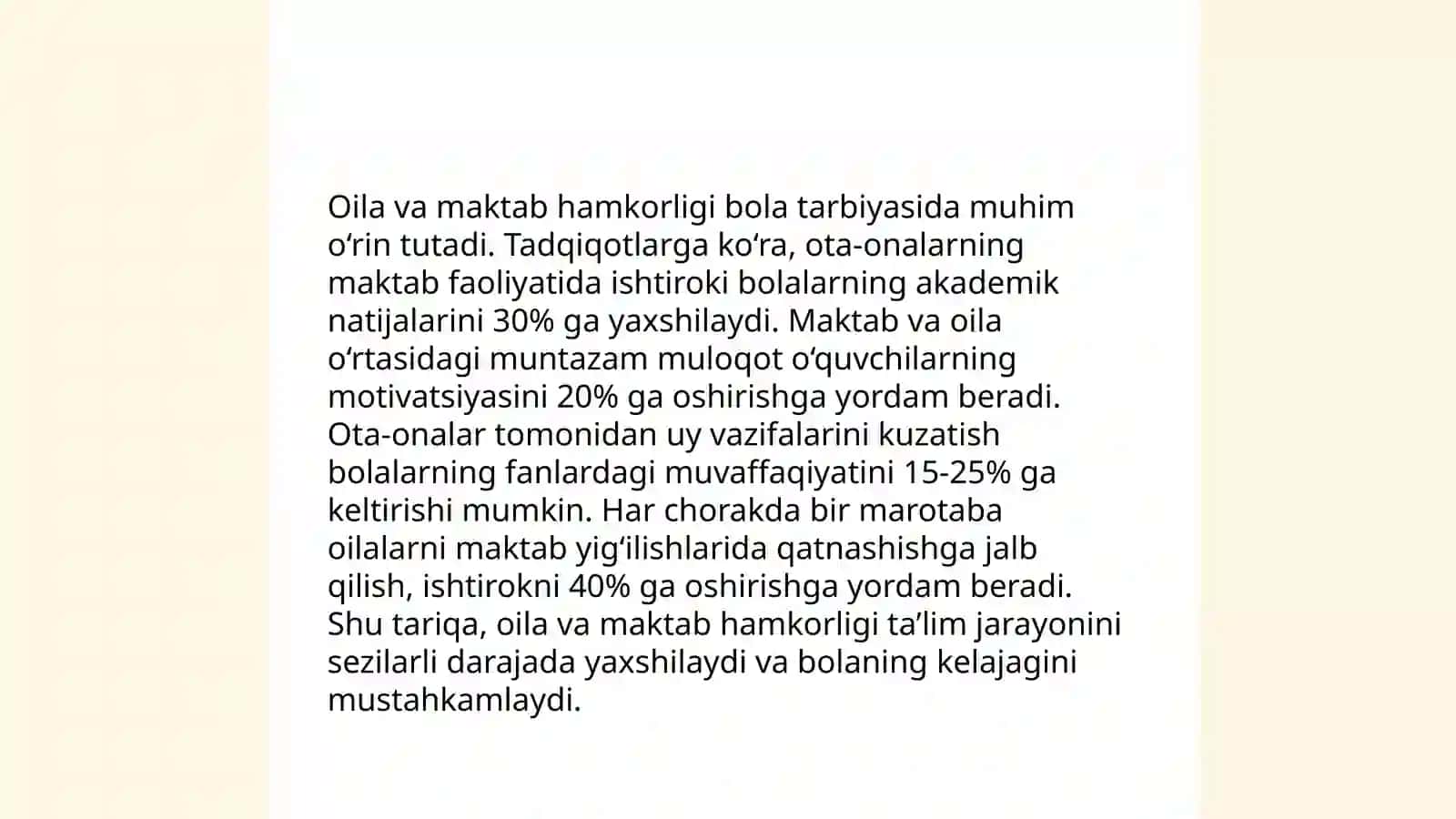 Pedagogning oila bilan olib boradigan pedagogik faoliyati 4