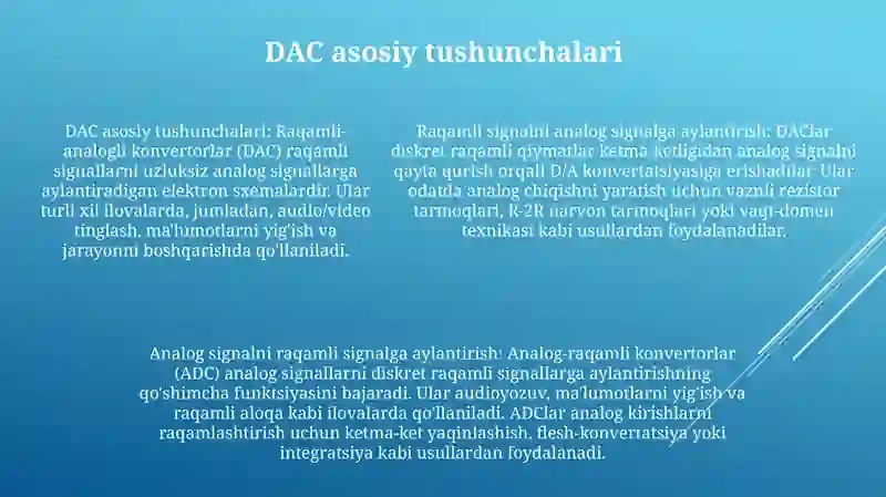 Raqamli-analog konvertorlar (DAC) 4