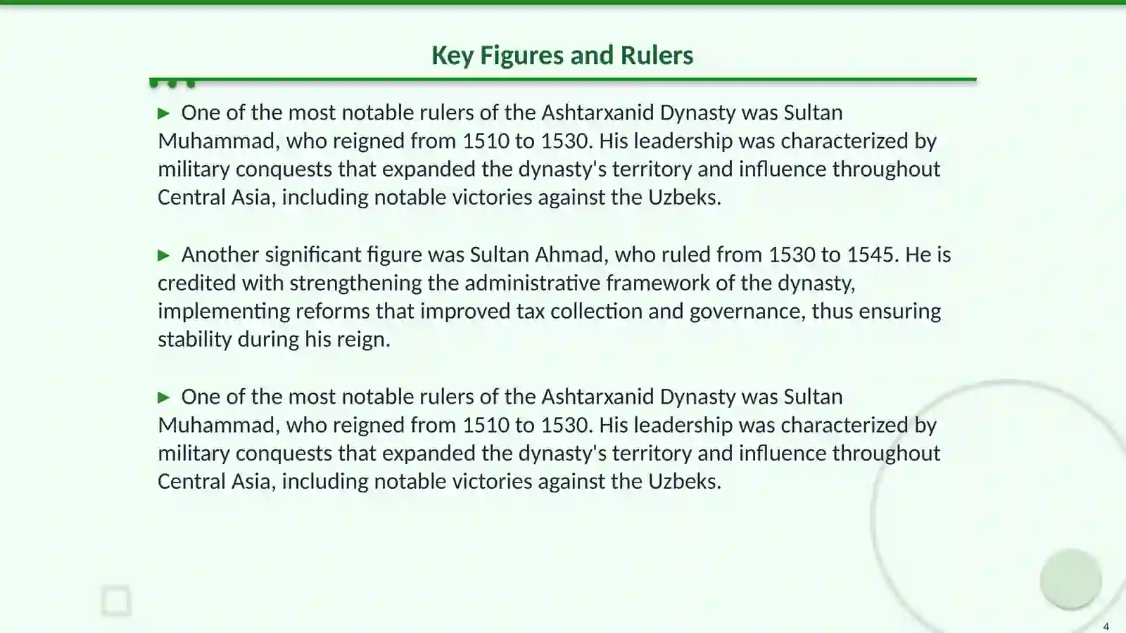 The Ashtarxanid Dynasty 4