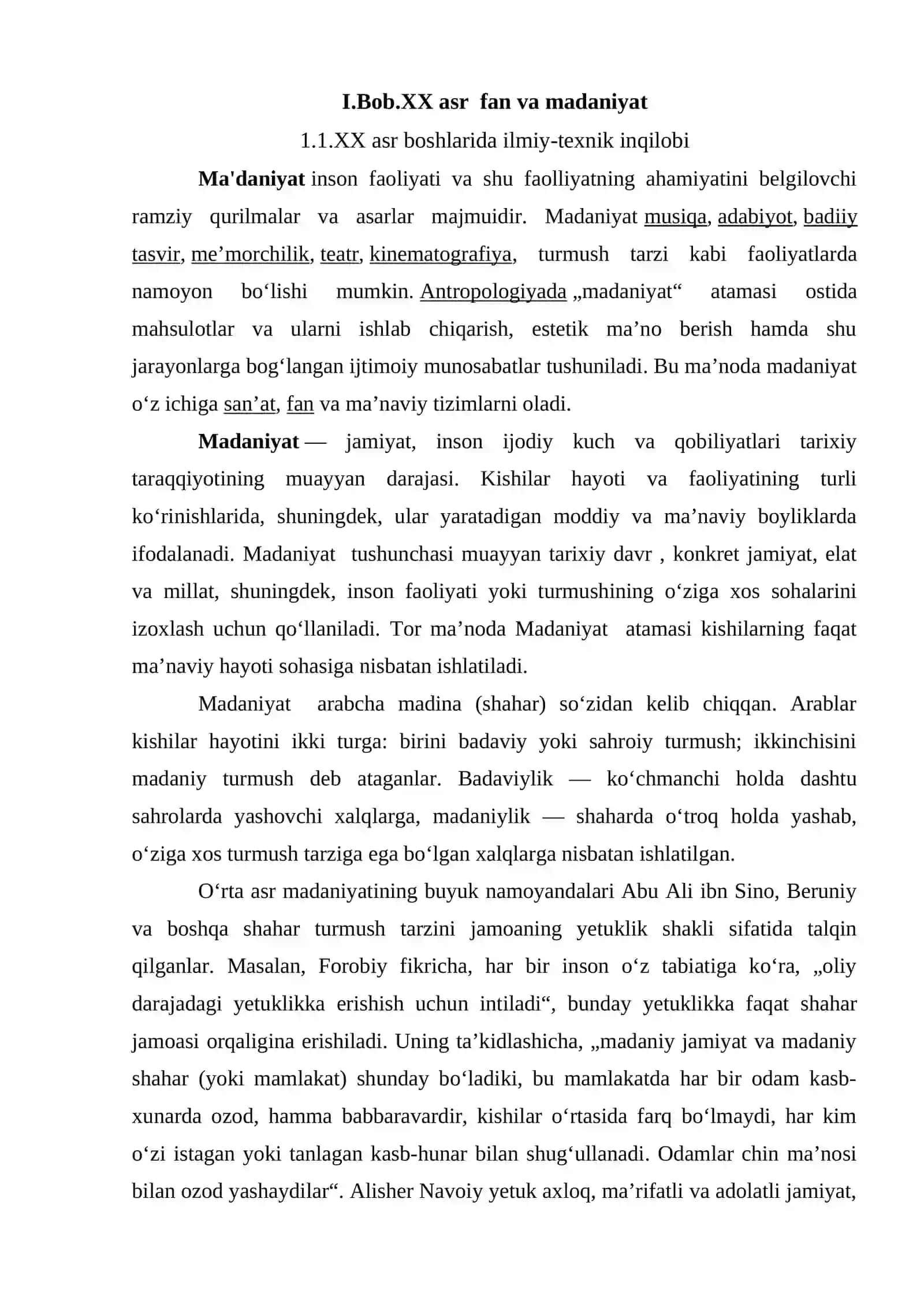 XX asr boshlarida O’rta Osiyo fan va madaniyat taraqqiyoti 4