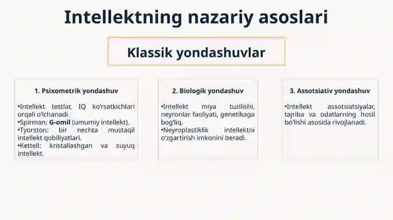 Intellekt va uni rivojlantirish 4