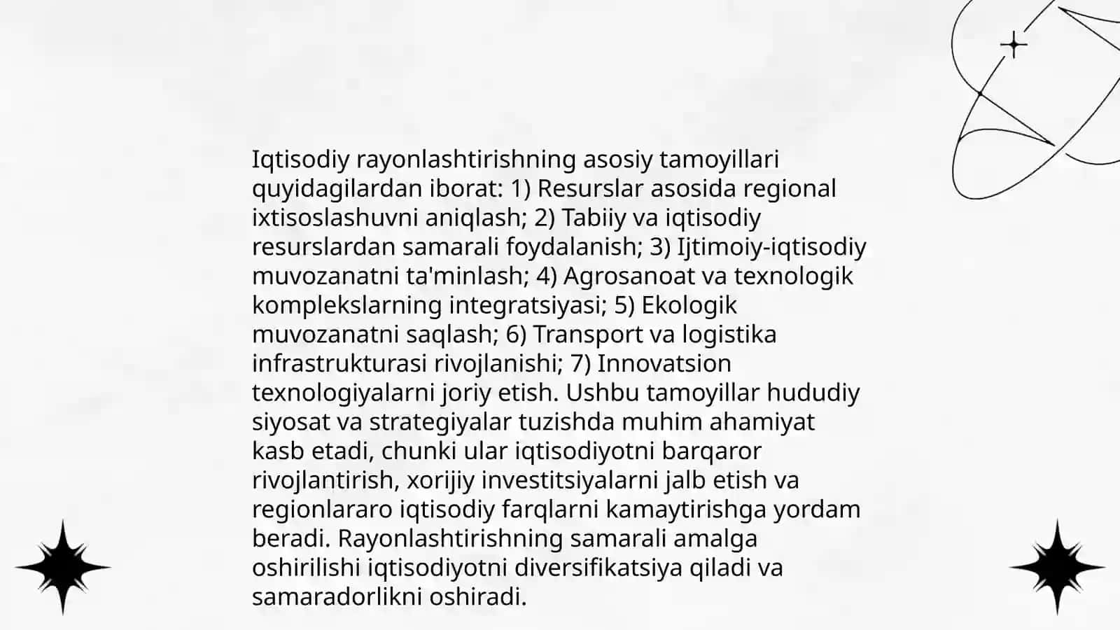 Hududiy mehnat taqsimoti va iqtisodiy rayonlar tasnifi 4