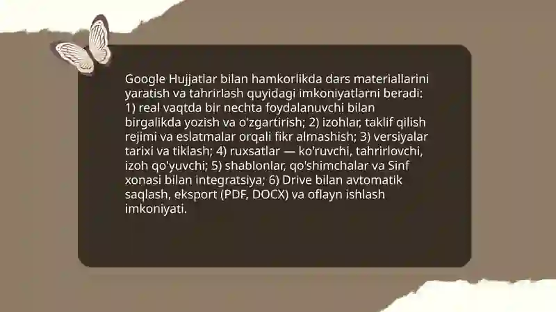Google Disk va Hujjatlar 4