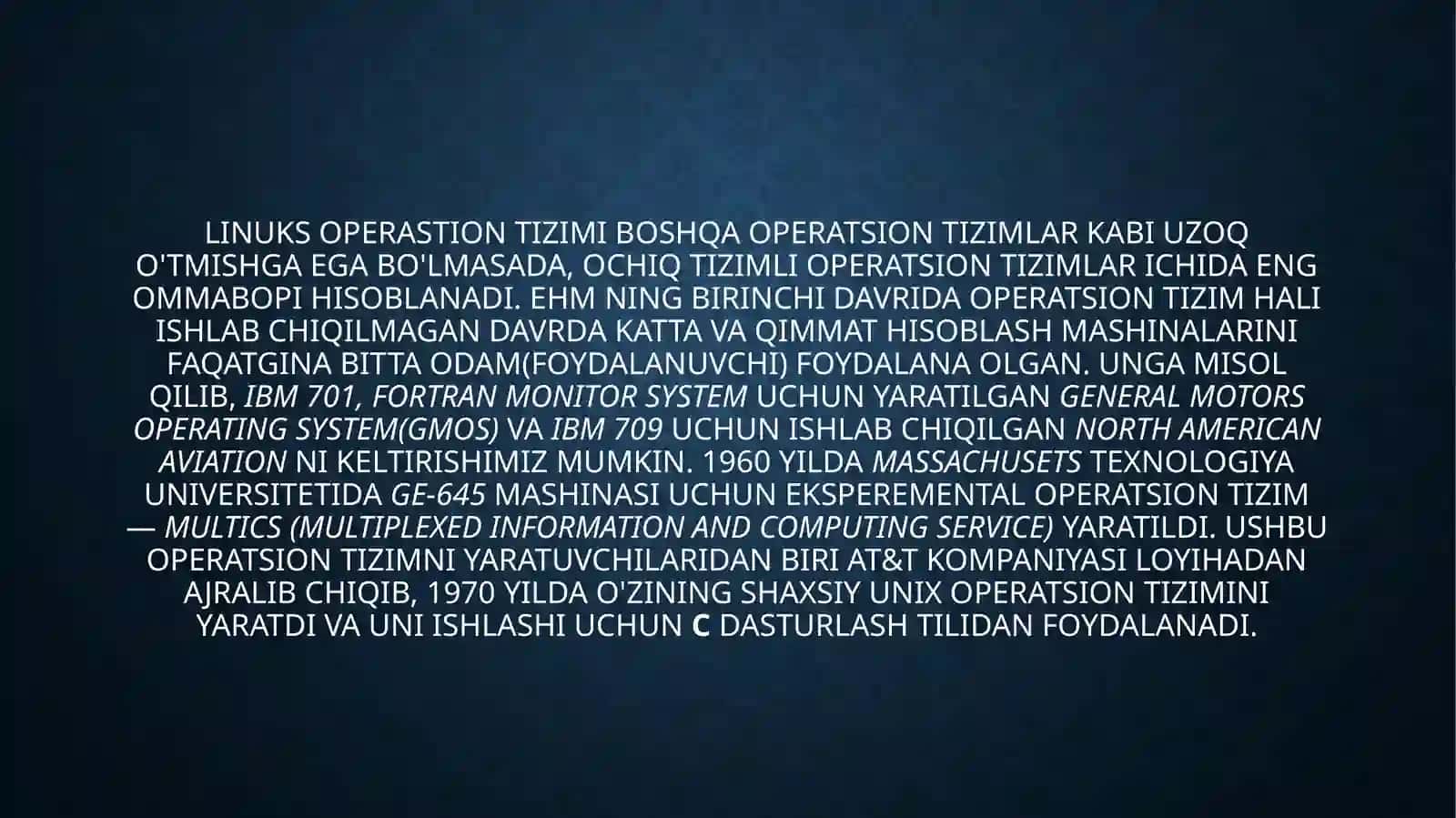Linux operatsion tizimi 4
