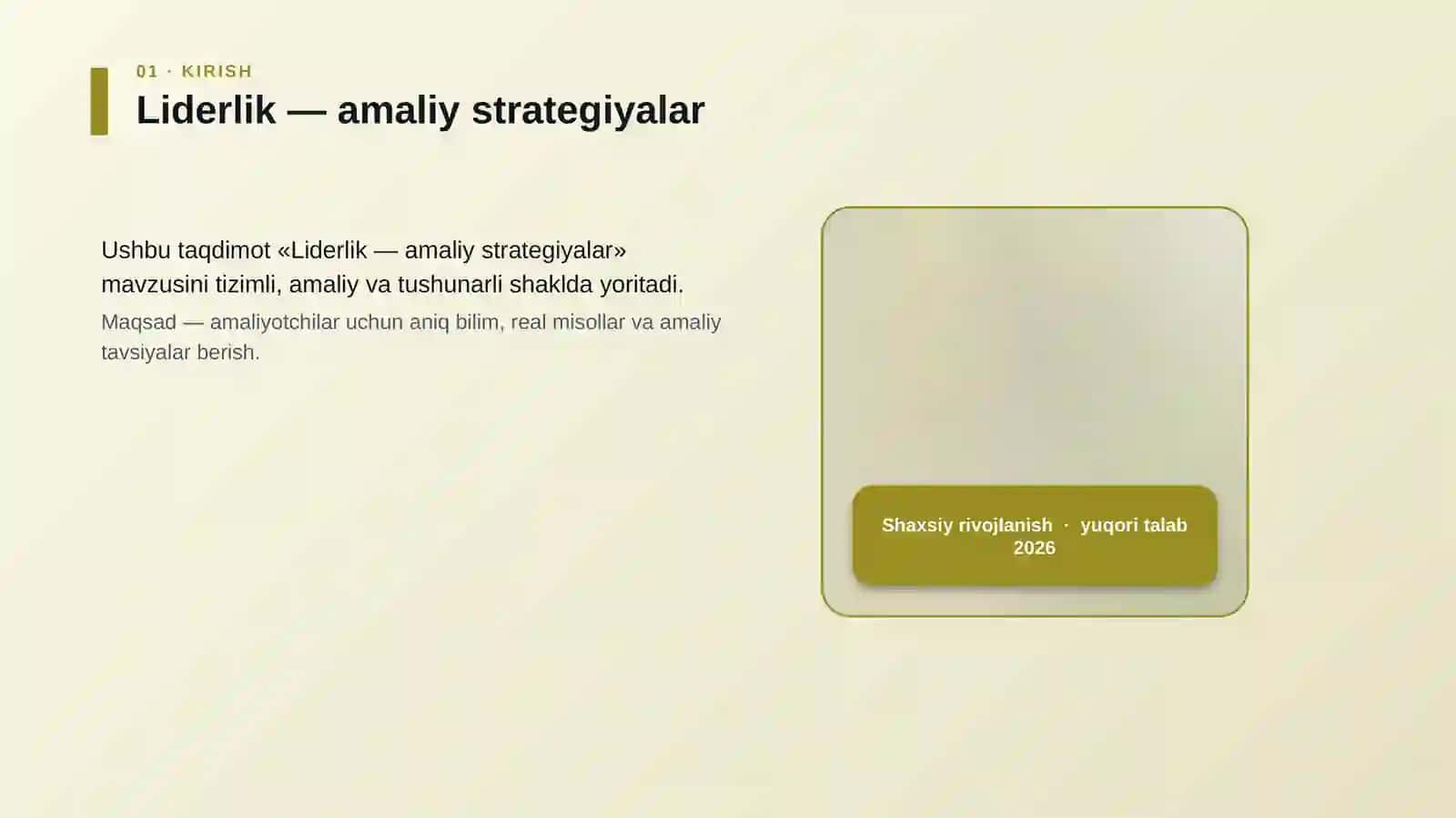 Liderlik — amaliy strategiyalar 4