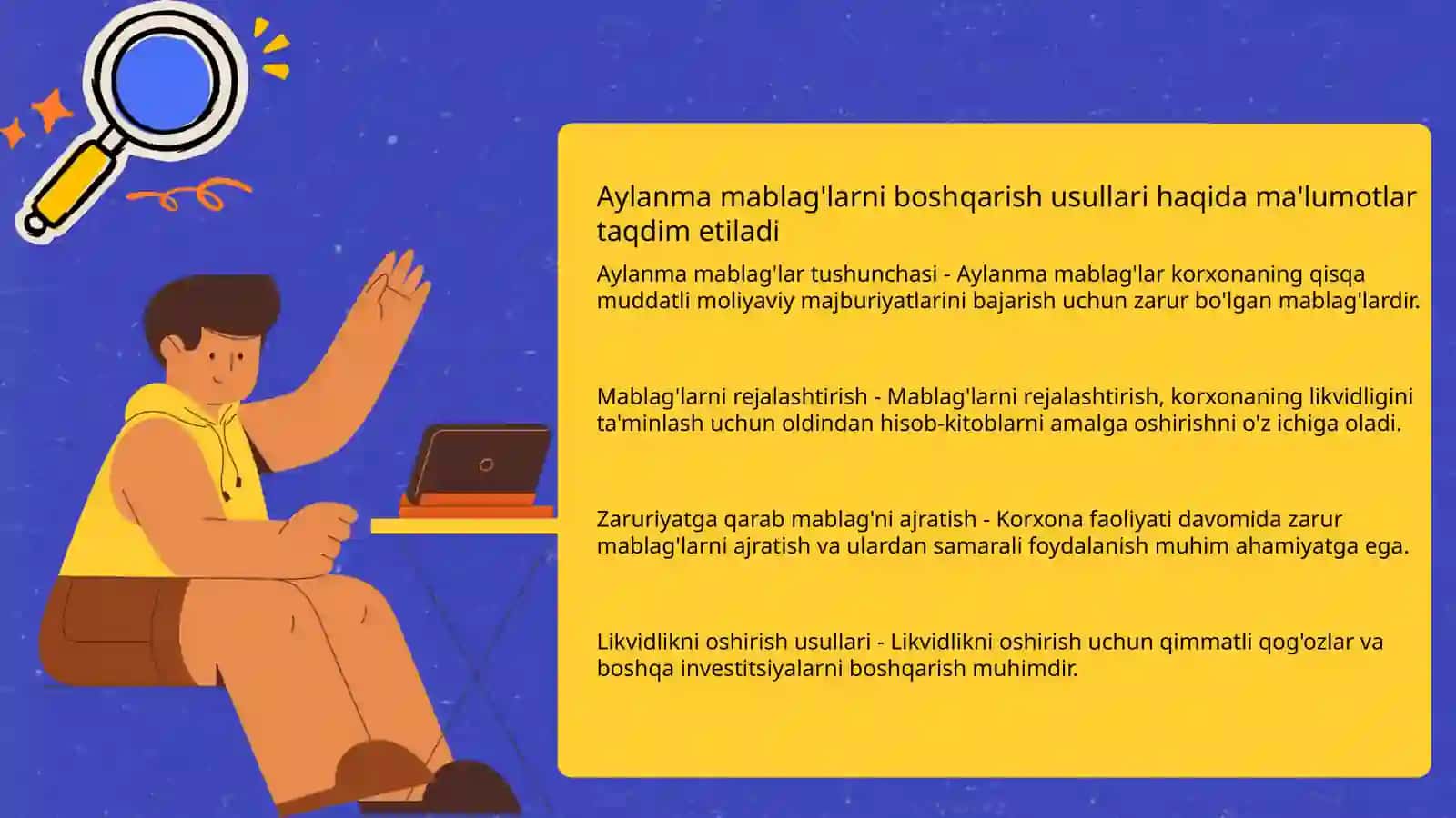 Korxananining aylanma mablag'lari 4