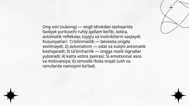 Ong va ong osti kontsepsiyalari 4