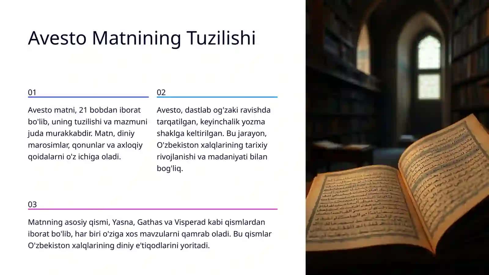 Avesto O'zbekiston xalqlari tarixini o'rganishda muhim manba 4