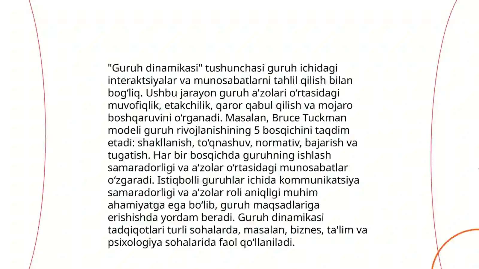Kichik guruhlar tushunchasi 4