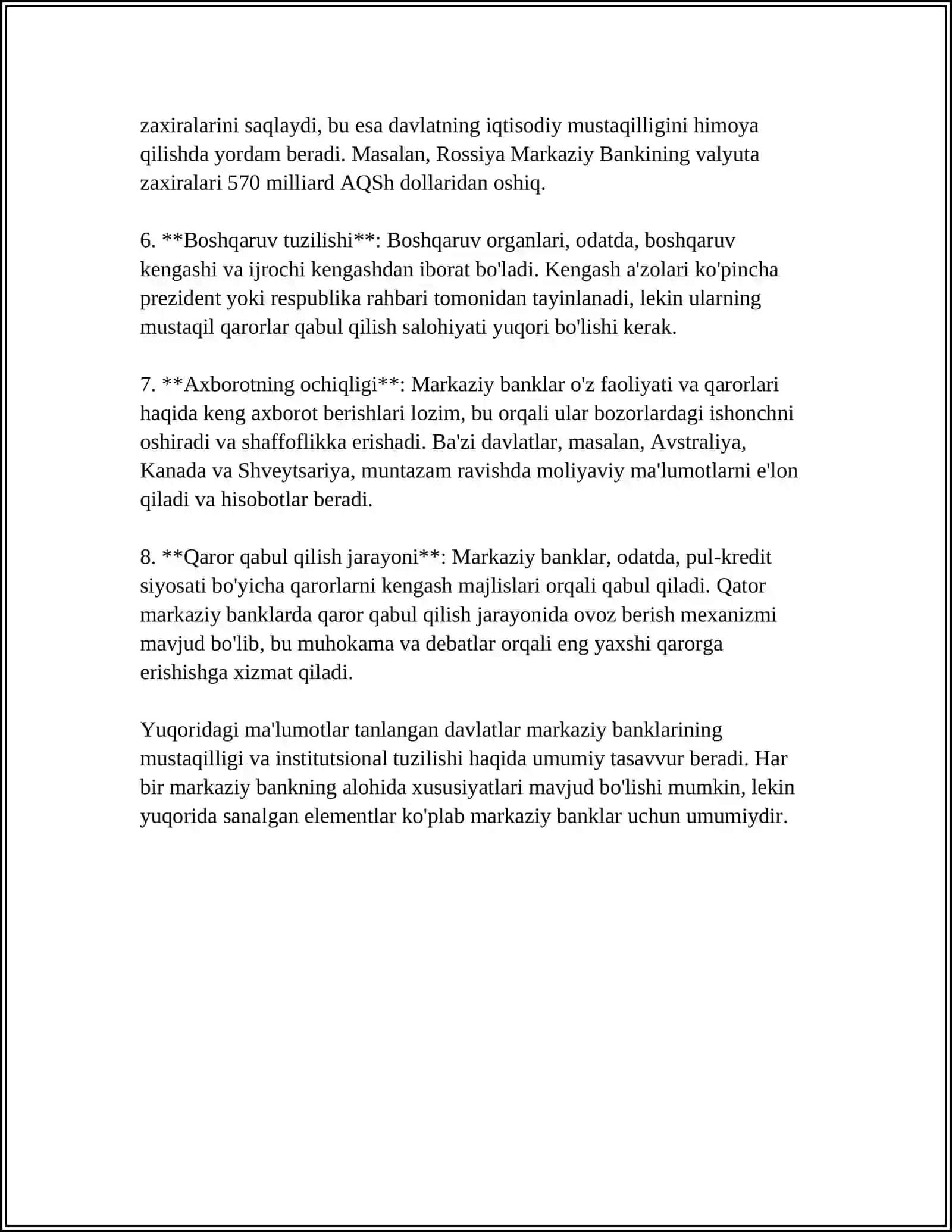 DAVLAT(INDIVIDUAL TANLANGAN)NING PUL KREDIT VA MONETAR SIYOSATI TAHLILI 4
